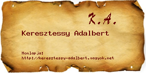 Keresztessy Adalbert névjegykártya